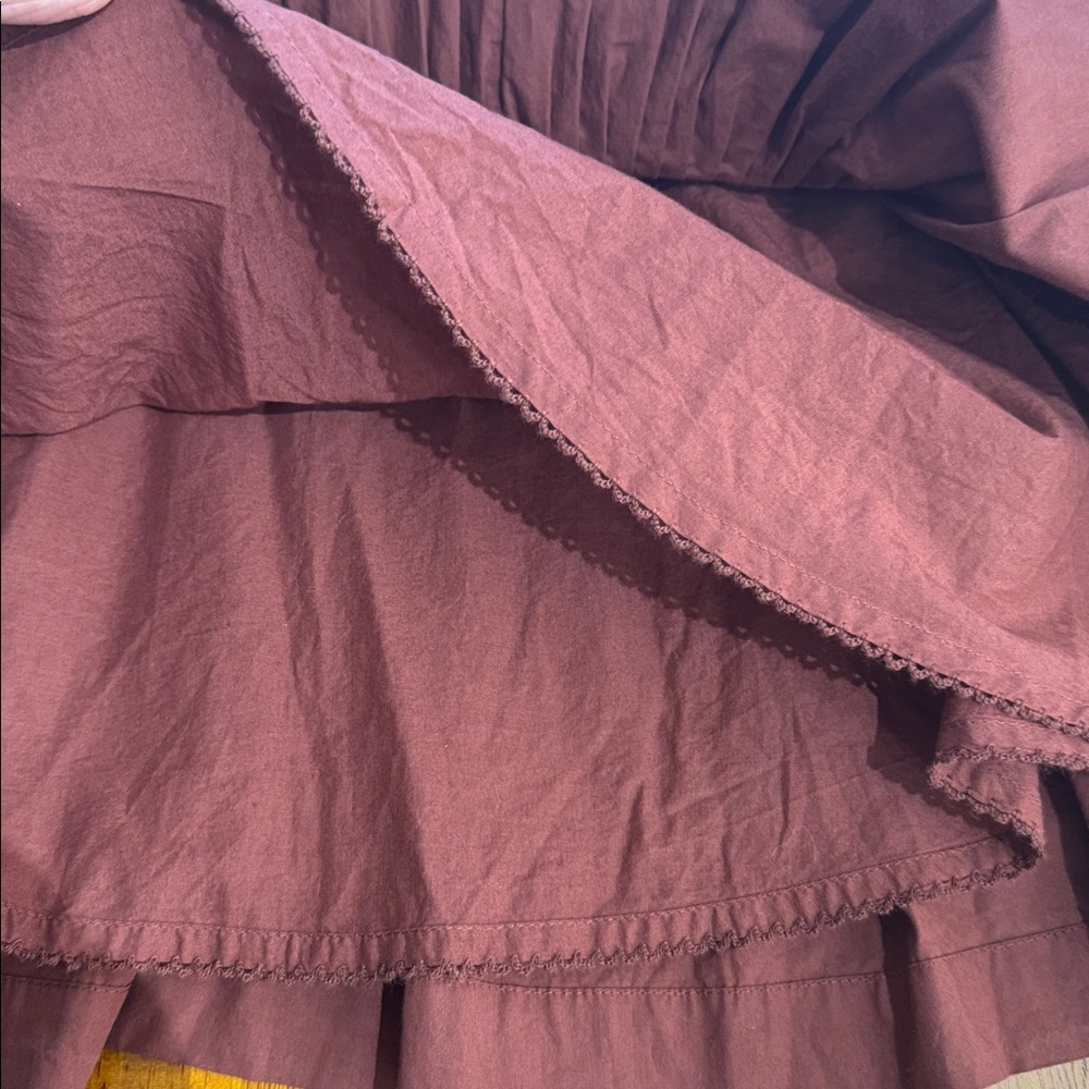 Anthropologie Eula Pintucked Mini Skirt pleated bohemian size Small NWT - Picture 10 of 11